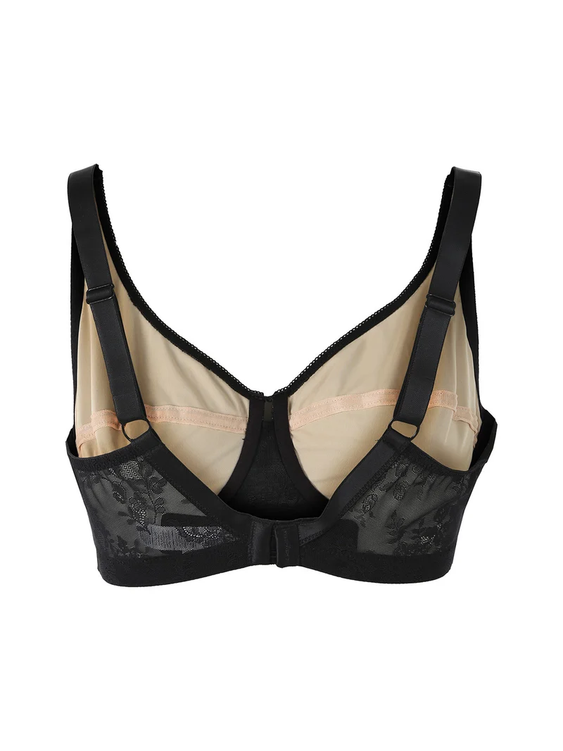 DR12C Reggiseno donna sfoderato con ferretto coppa C - nero