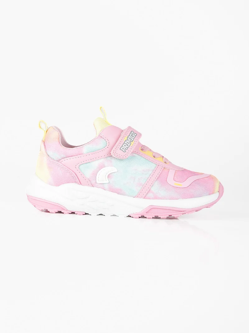 Sneakers da bambina con strappo - rosa