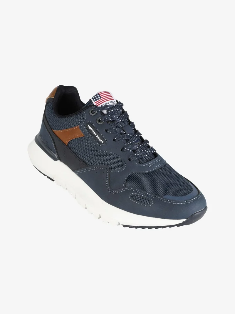 Sneakers da uomo stringate - blu scuro