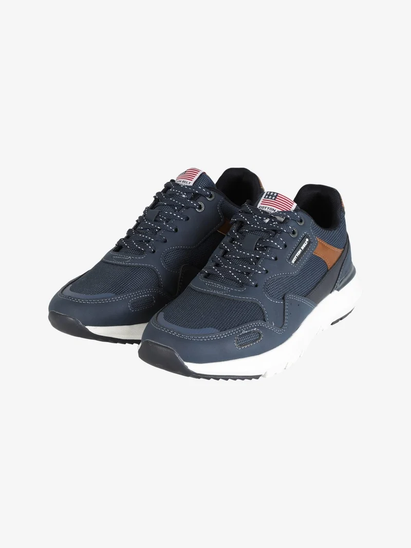 Sneakers da uomo stringate - blu scuro