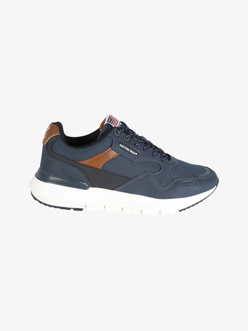 Sneakers da uomo stringate - blu scuro