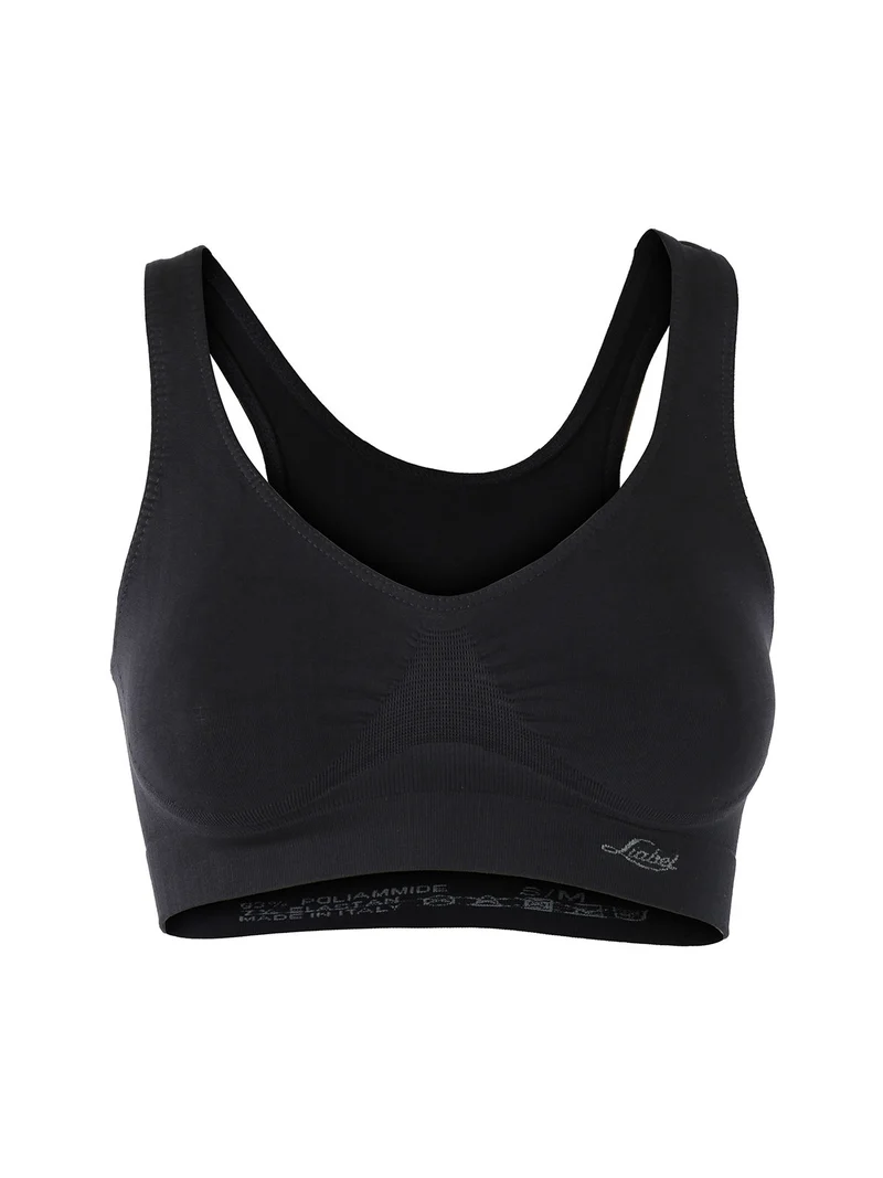 Brassiere donna push-up in microfibra - nero