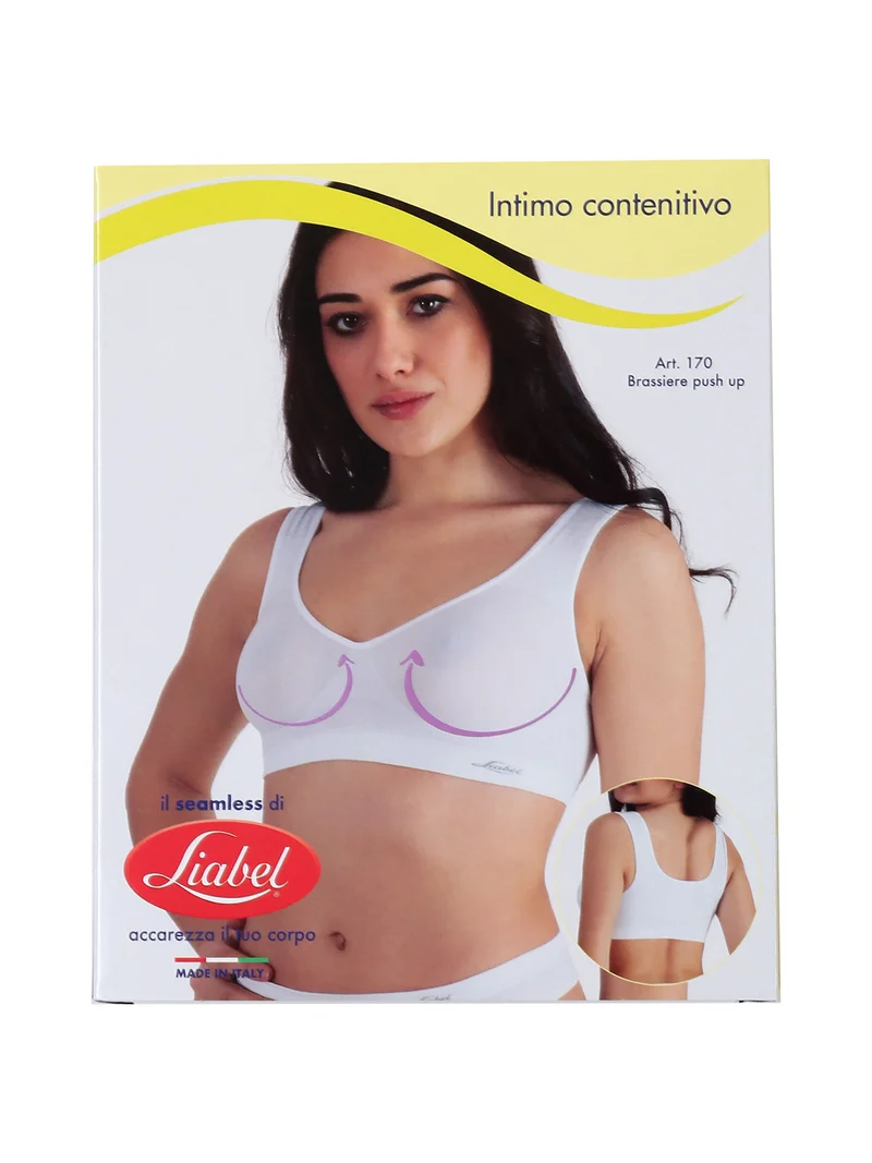 Brassiere donna push-up in microfibra - nero
