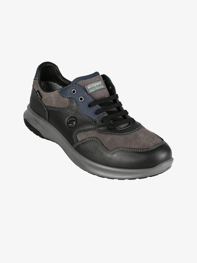 Scarpe in pelle da uomo stringate - nero