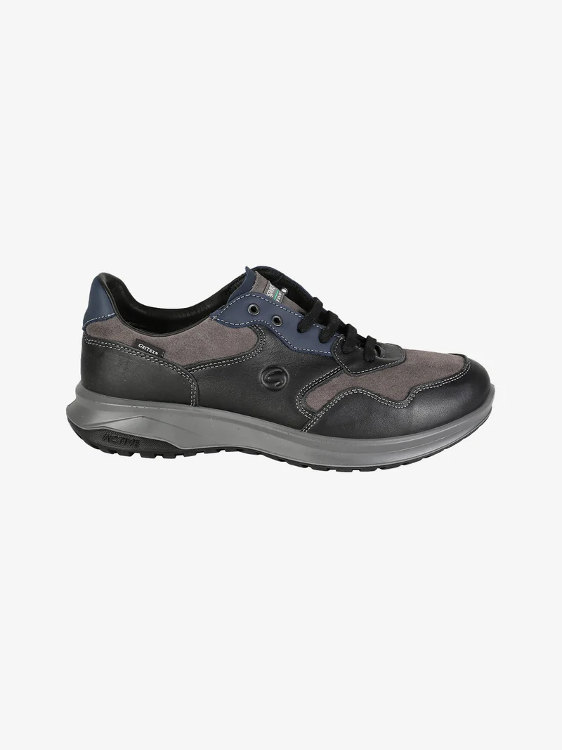 Scarpe in pelle da uomo stringate - nero