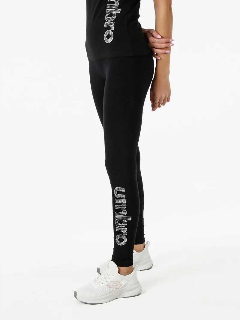 Leggings sportivi da donna con logo - bianco