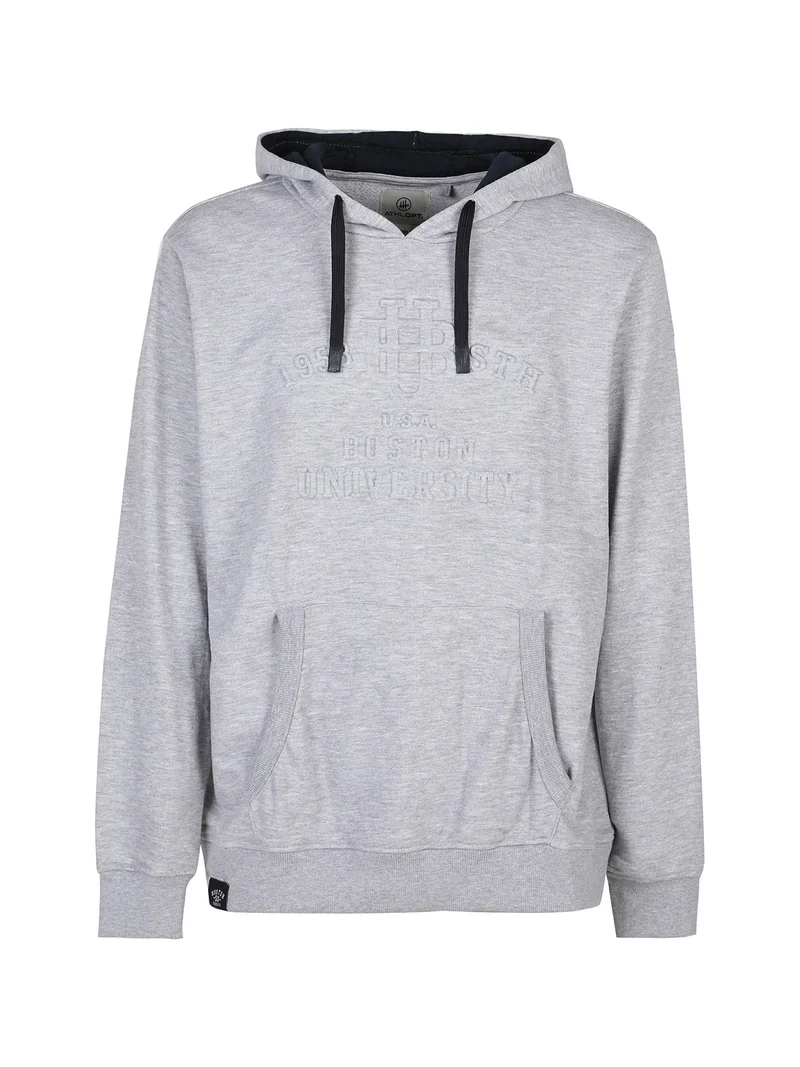 Felpa da uomo con cappuccio - grigio