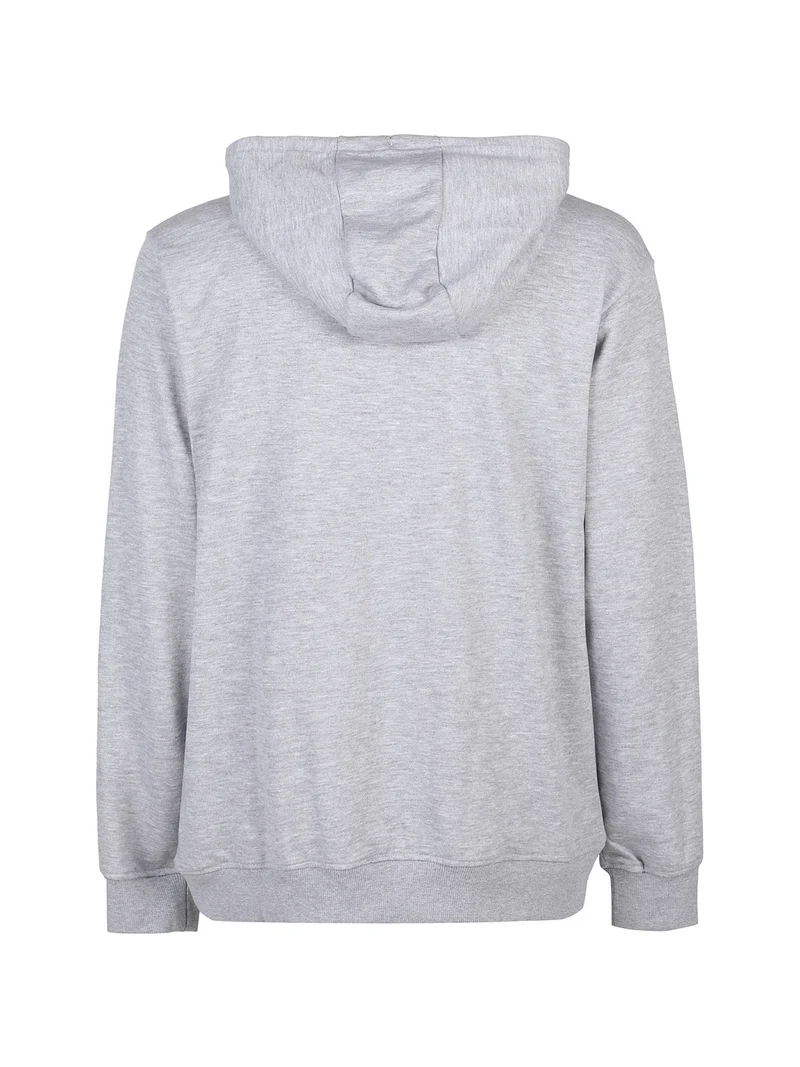 Felpa da uomo con cappuccio - grigio