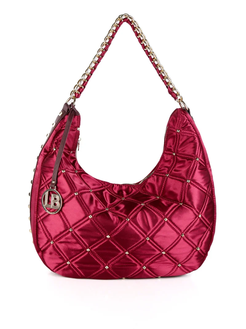Borsa donna con borchie - rosso