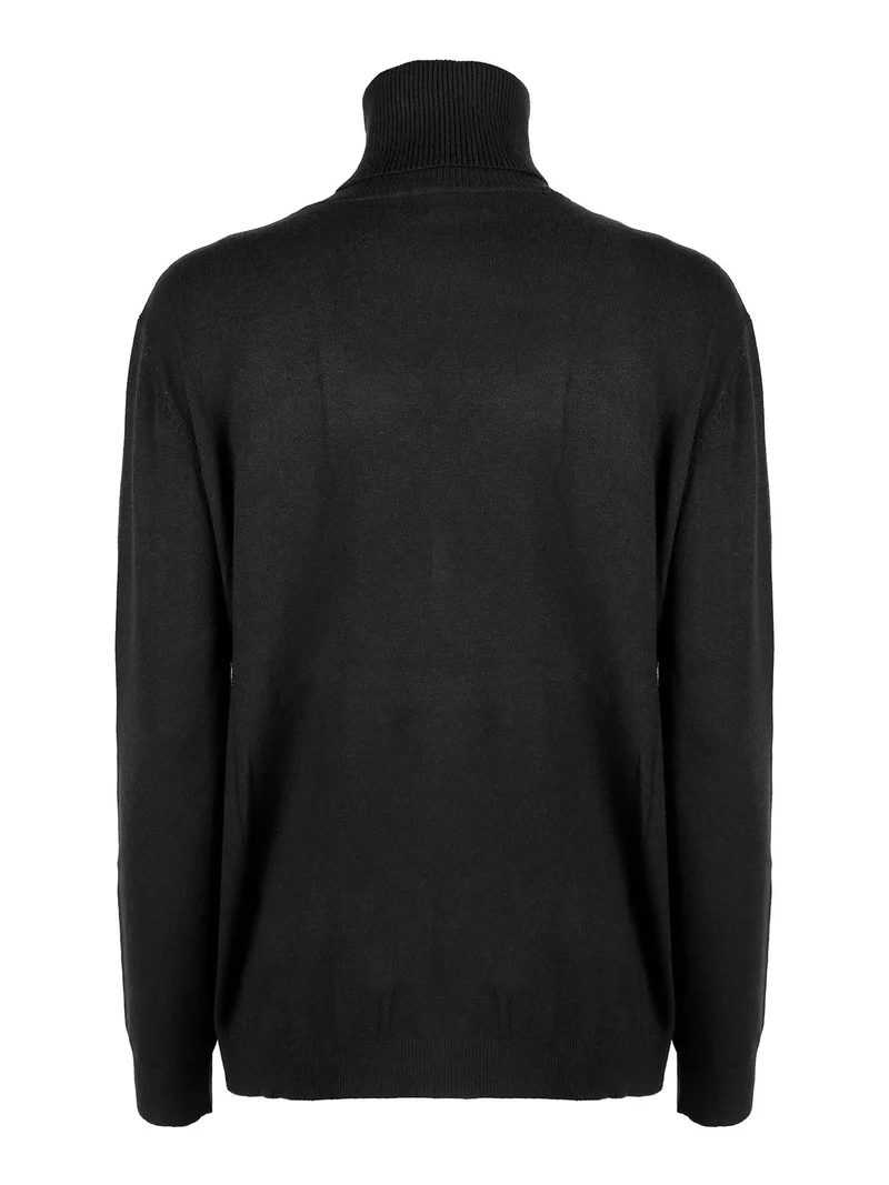 Maglia dolcevita da donna - nero