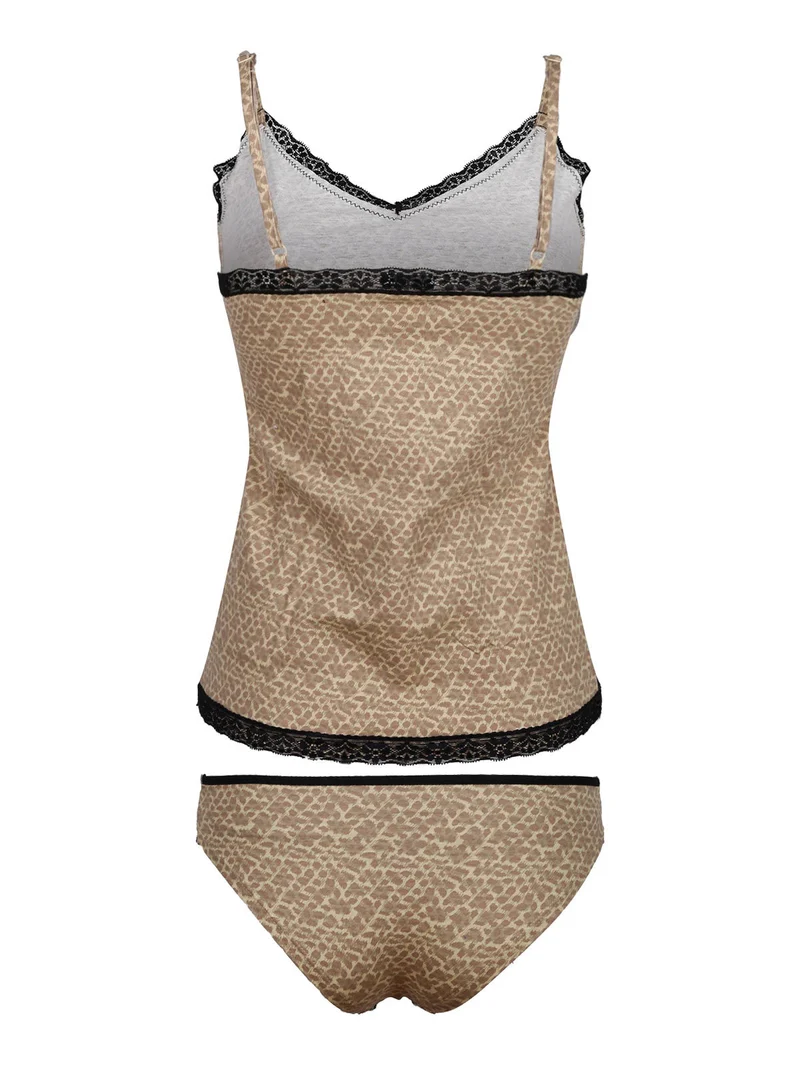 Coordinato intimo donna - cammello