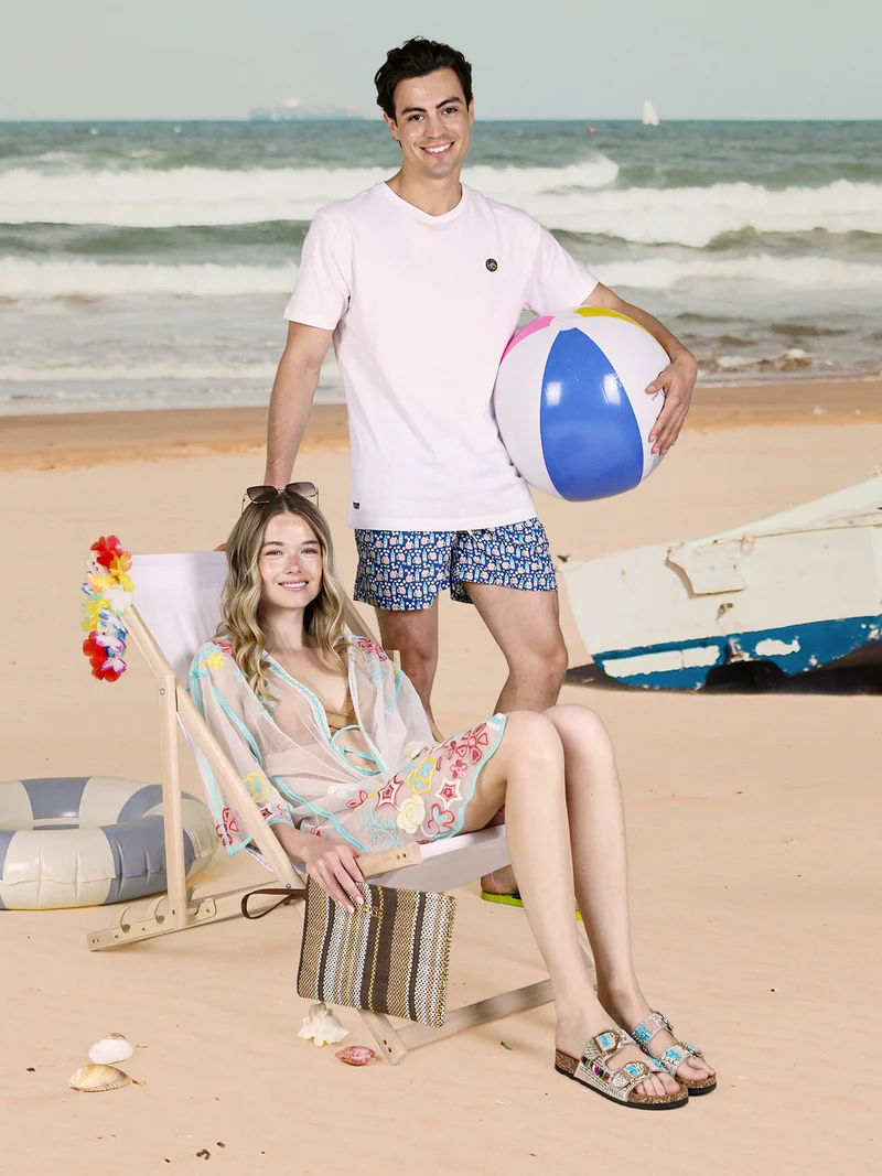 T-shirt girocollo da uomo in cotone - bianco
