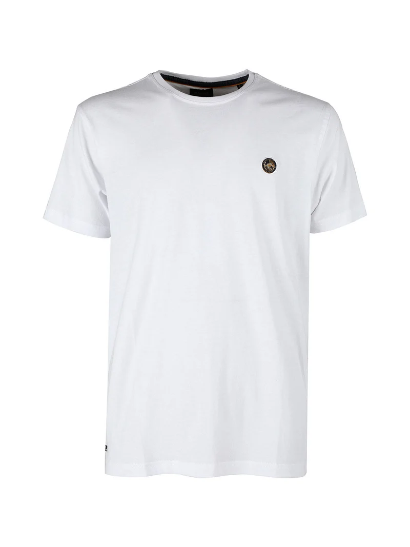 T-shirt girocollo da uomo in cotone - bianco