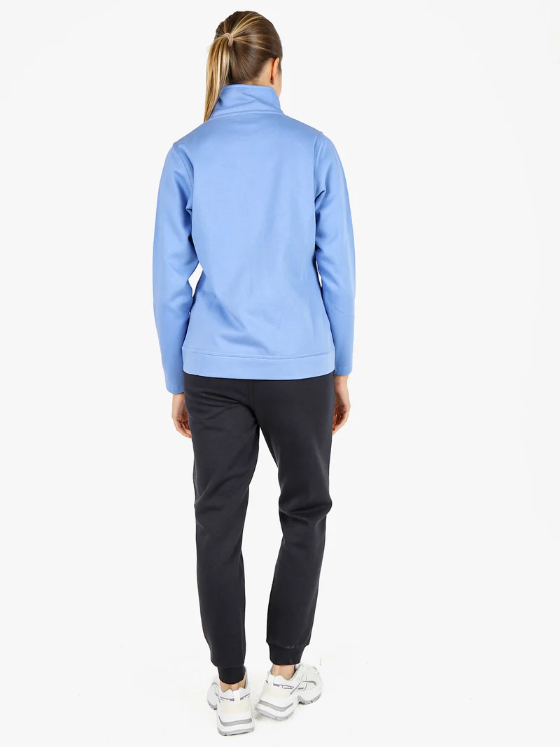Completo tuta donna 2 pezzi con felpa e pantaloni - azzurro