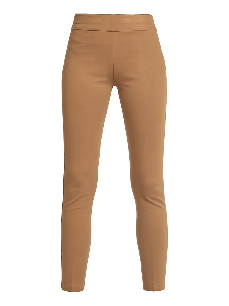 Pantaloni donna a sigaretta - cammello