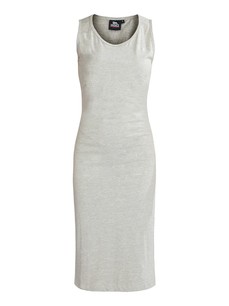 Vestitino donna smanicato in cotone - grigio