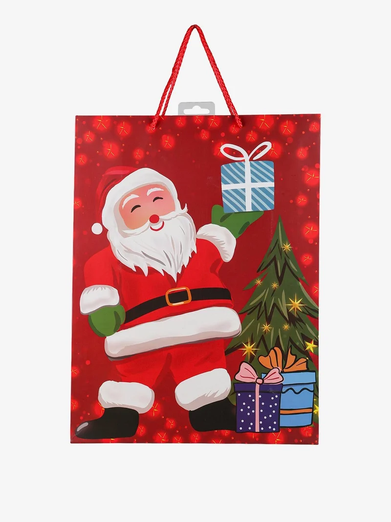 Sacchetto regalo Babbo Natale grande