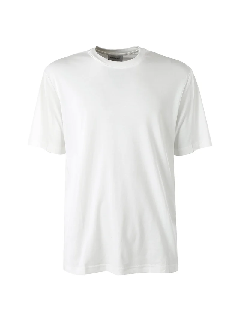 T-shirt girocollo da uomo - bianco