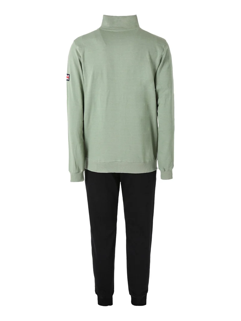 Completo tuta da uomo full zip - pistacchio