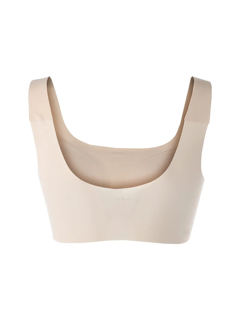 MICROFIT 01702 Reggiseno top donna imbottito senza ferretto COPPA B - beige