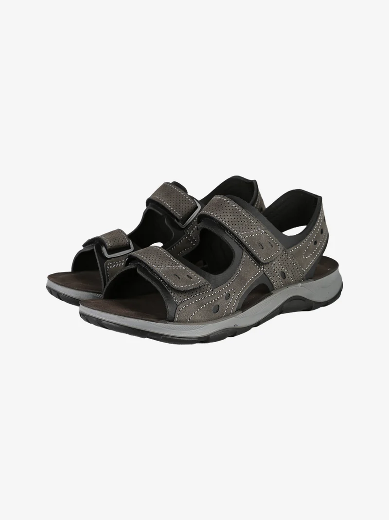 Sandali da uomo con strappi - grigio scuro