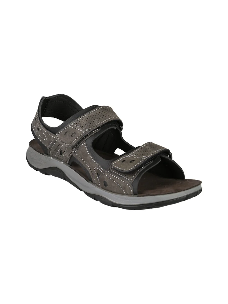 Sandali da uomo con strappi - grigio scuro