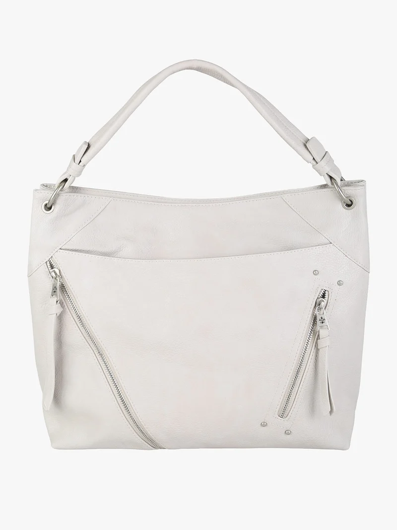Borsa hobo da donna in ecopelle - beige