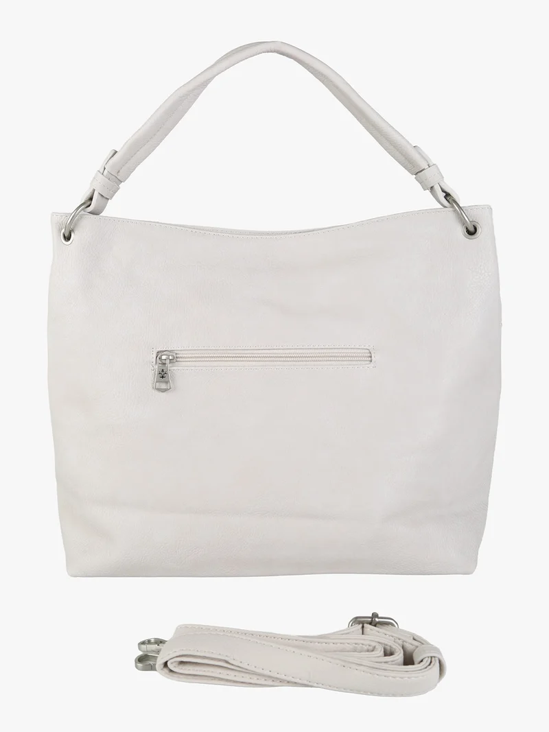 Borsa hobo da donna in ecopelle - beige