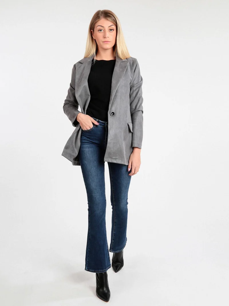 Blazer donna vintage - grigio