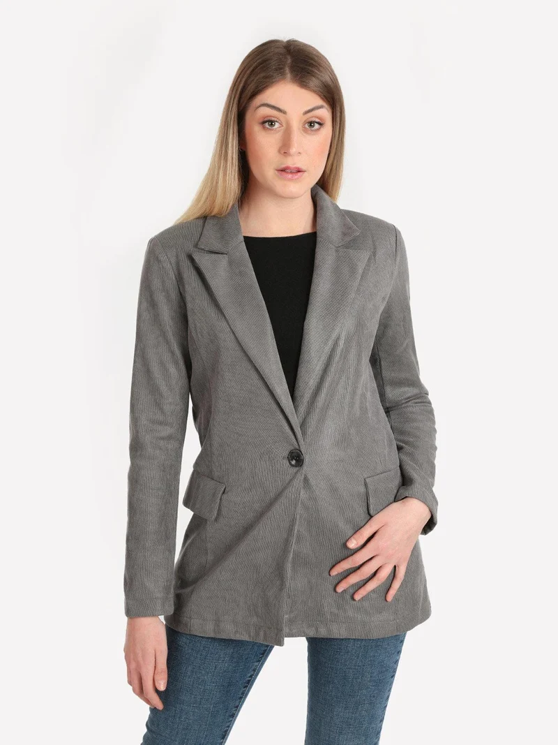 Blazer donna vintage - grigio