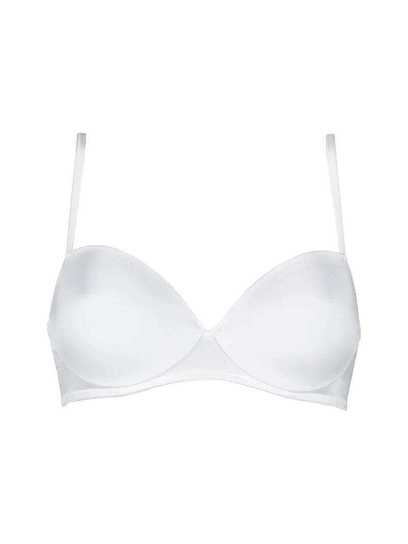 951 Reggiseno a balconcino imbottito coppa B - bianco