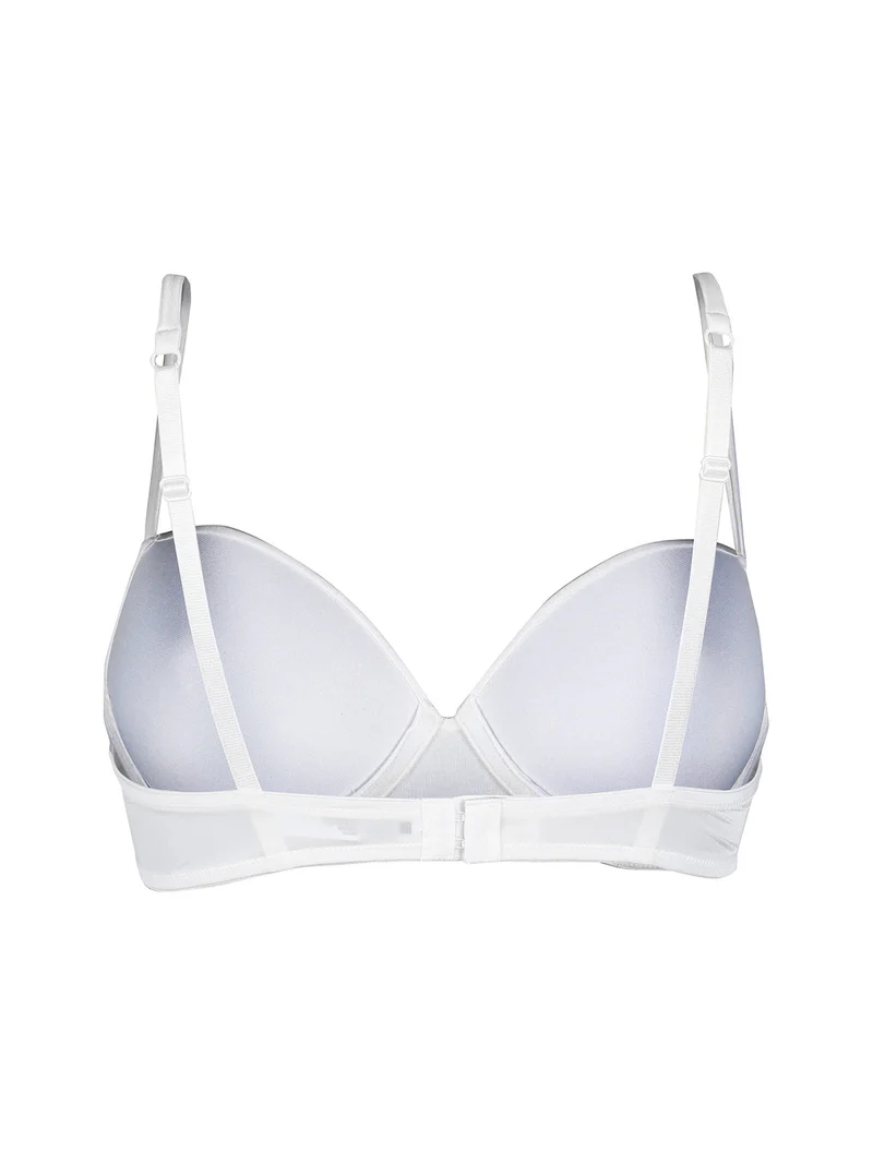 951 Reggiseno a balconcino imbottito coppa B - bianco