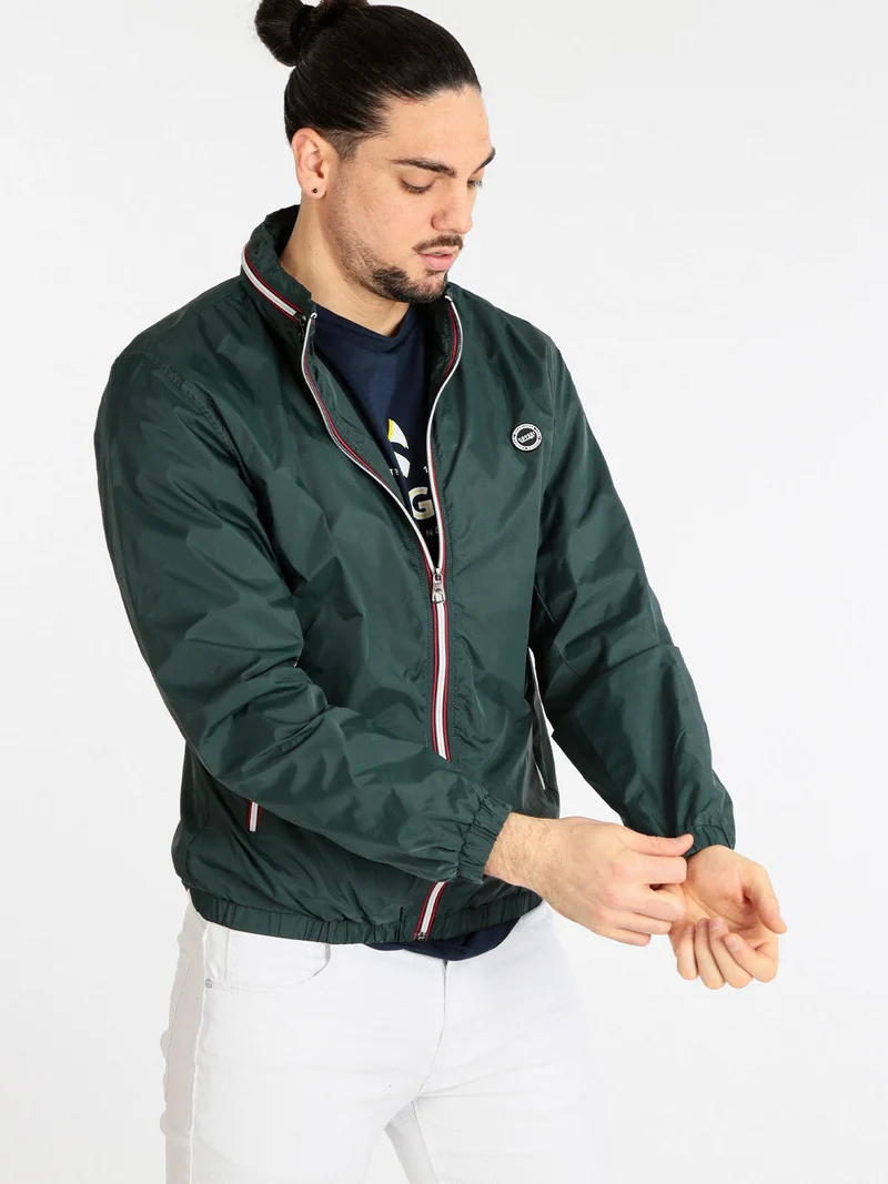 Giubbino leggero antivento da uomo - verde