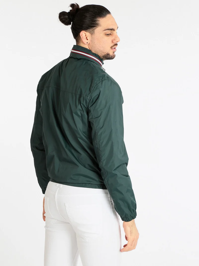 Giubbino leggero antivento da uomo - verde