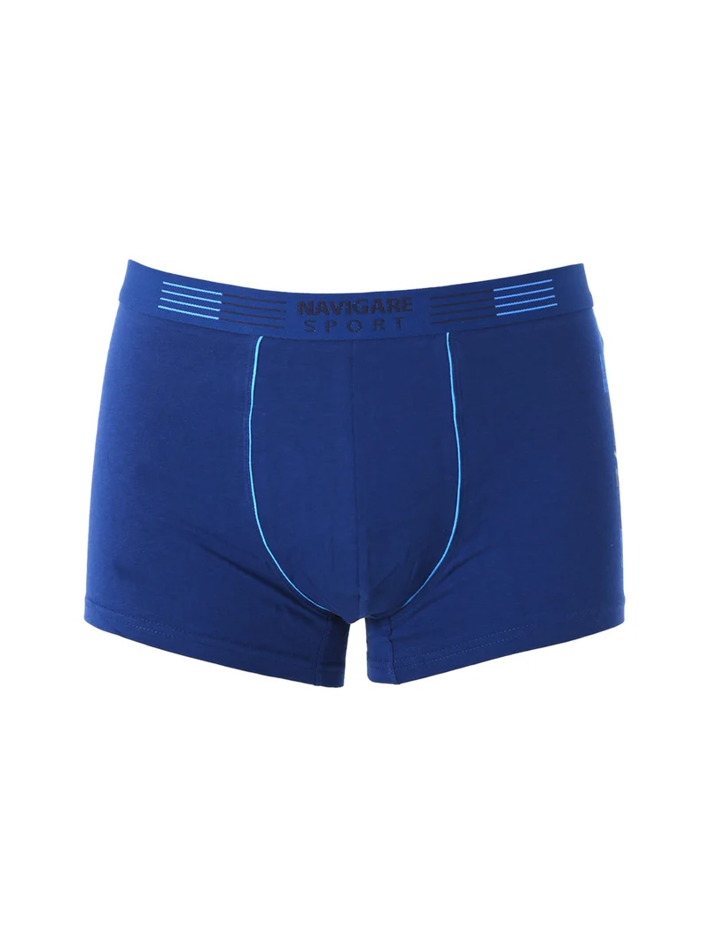 Boxer da uomo in cotone elasticizzato - blu