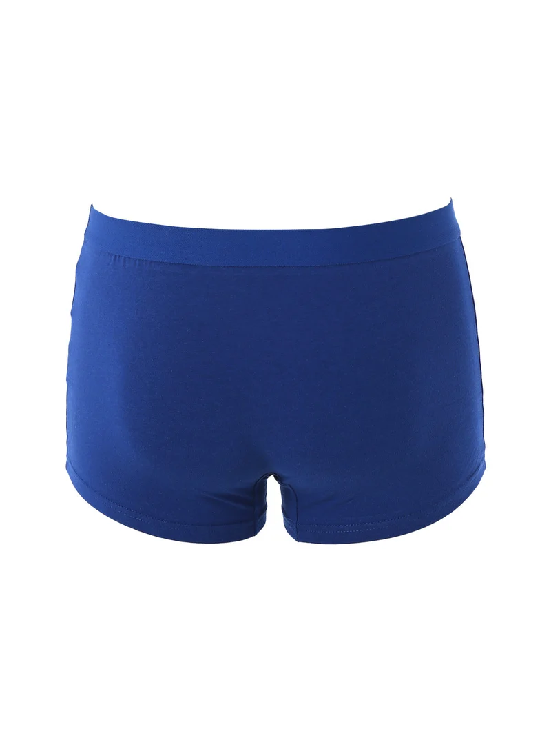 Boxer da uomo in cotone elasticizzato - blu