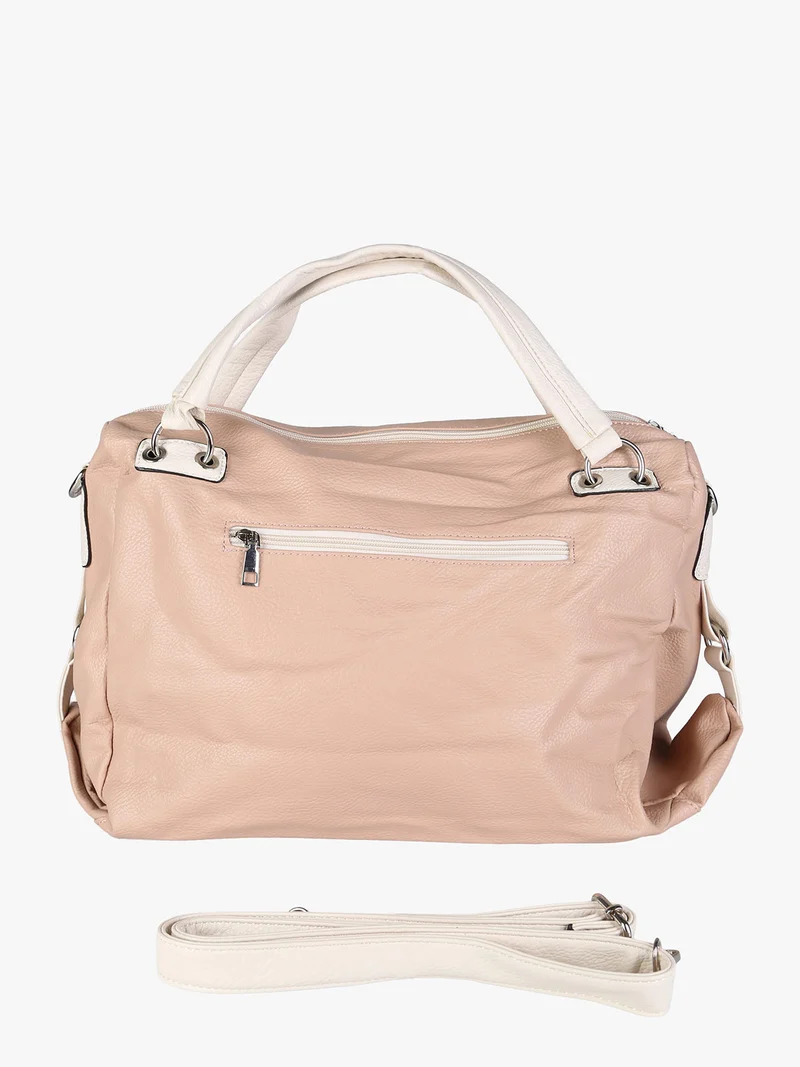 Borsa hobo da donna con doppi manici - rosa