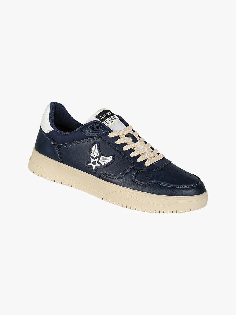 Sneakers stringate da uomo - blu scuro