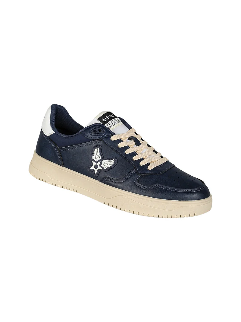 Sneakers stringate da uomo - blu scuro