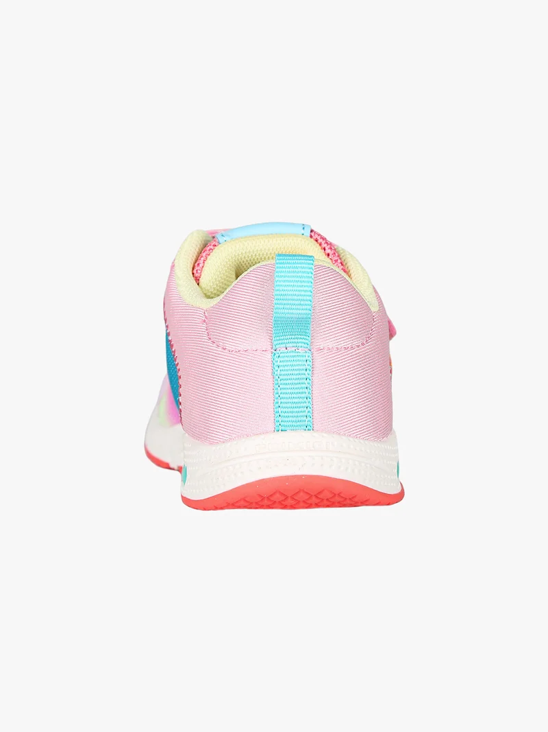 Sneakers da bambina con strappi e luci - rosa