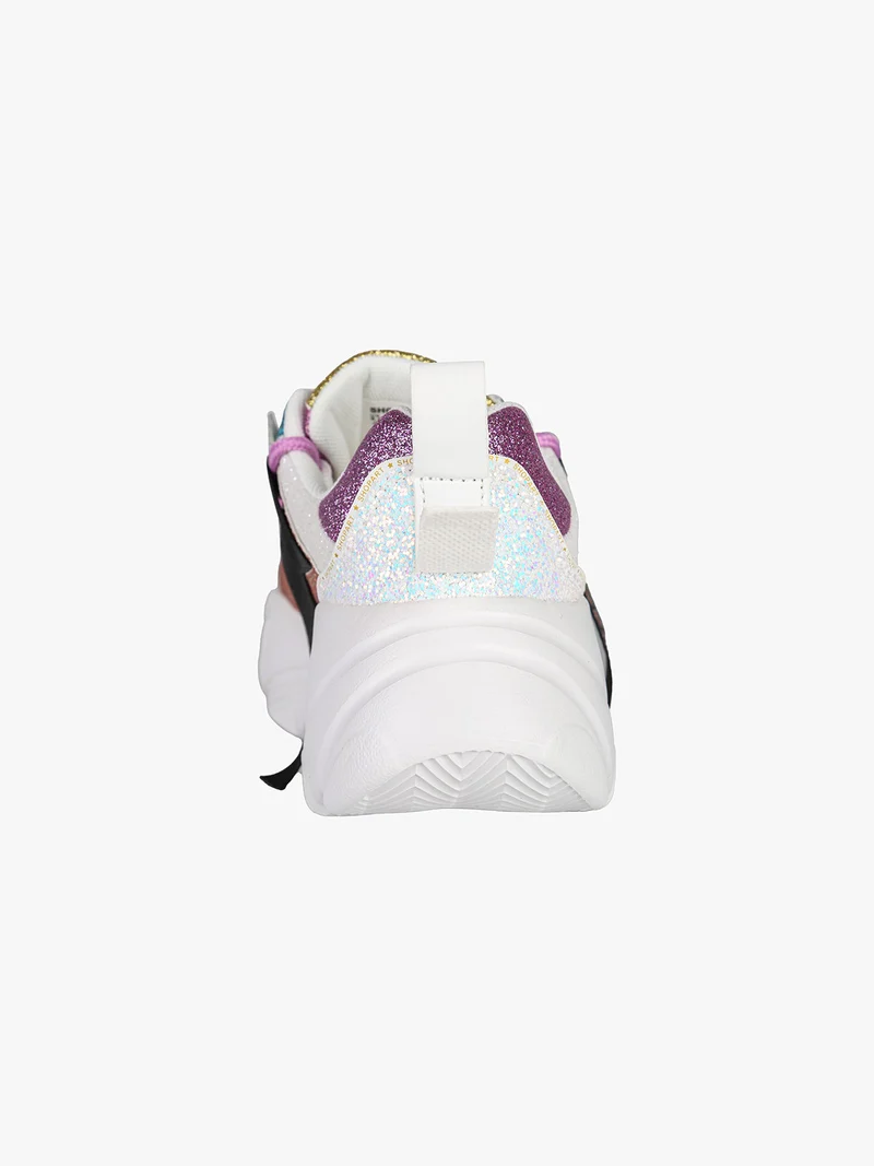 CHUNKY AMY Sneakers donna glitter con suola alta - multicolore