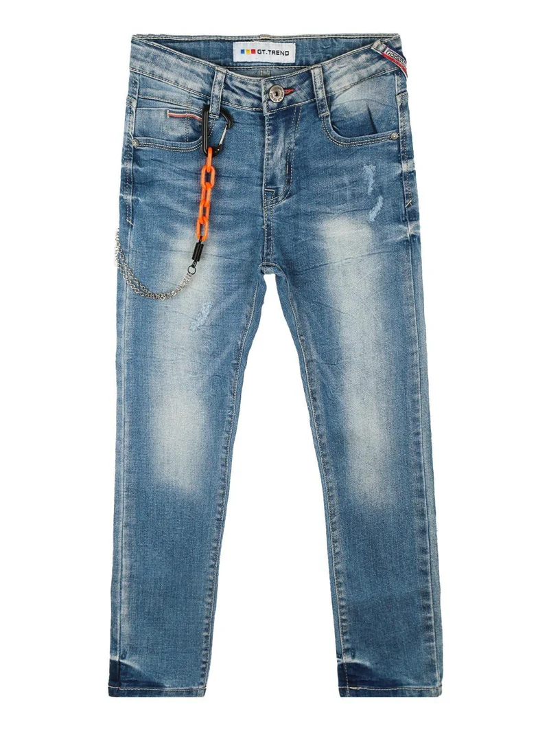 Jeans da bambino con catena - jeans