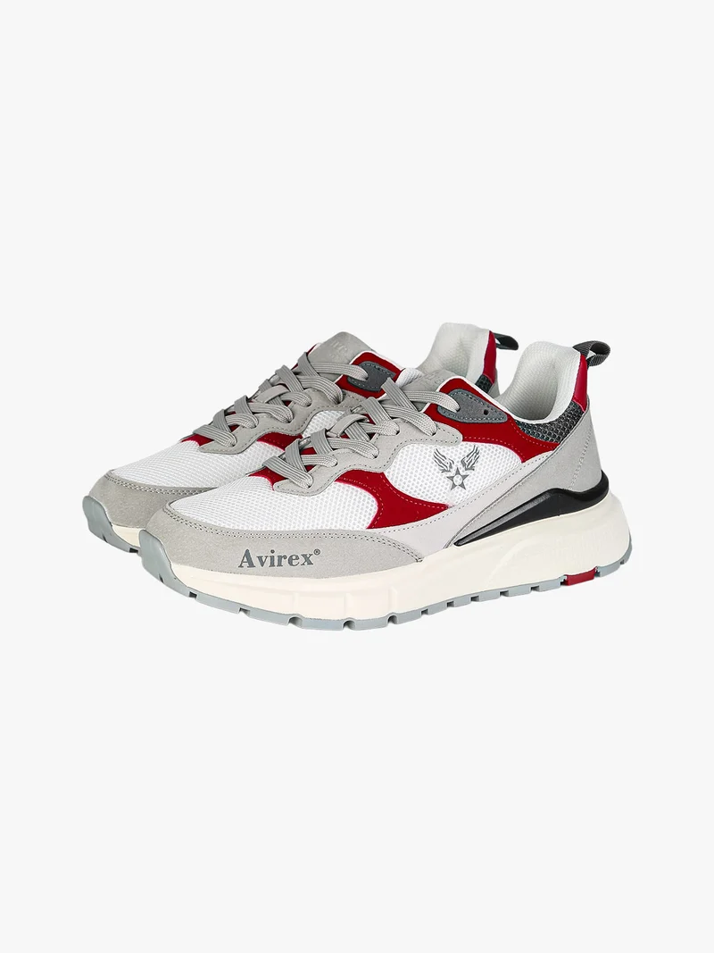 Sneakers stringate da uomo - rosso