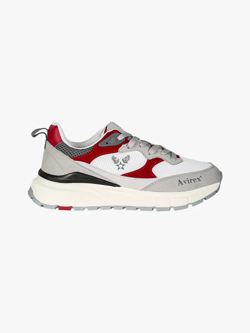 Sneakers stringate da uomo - rosso