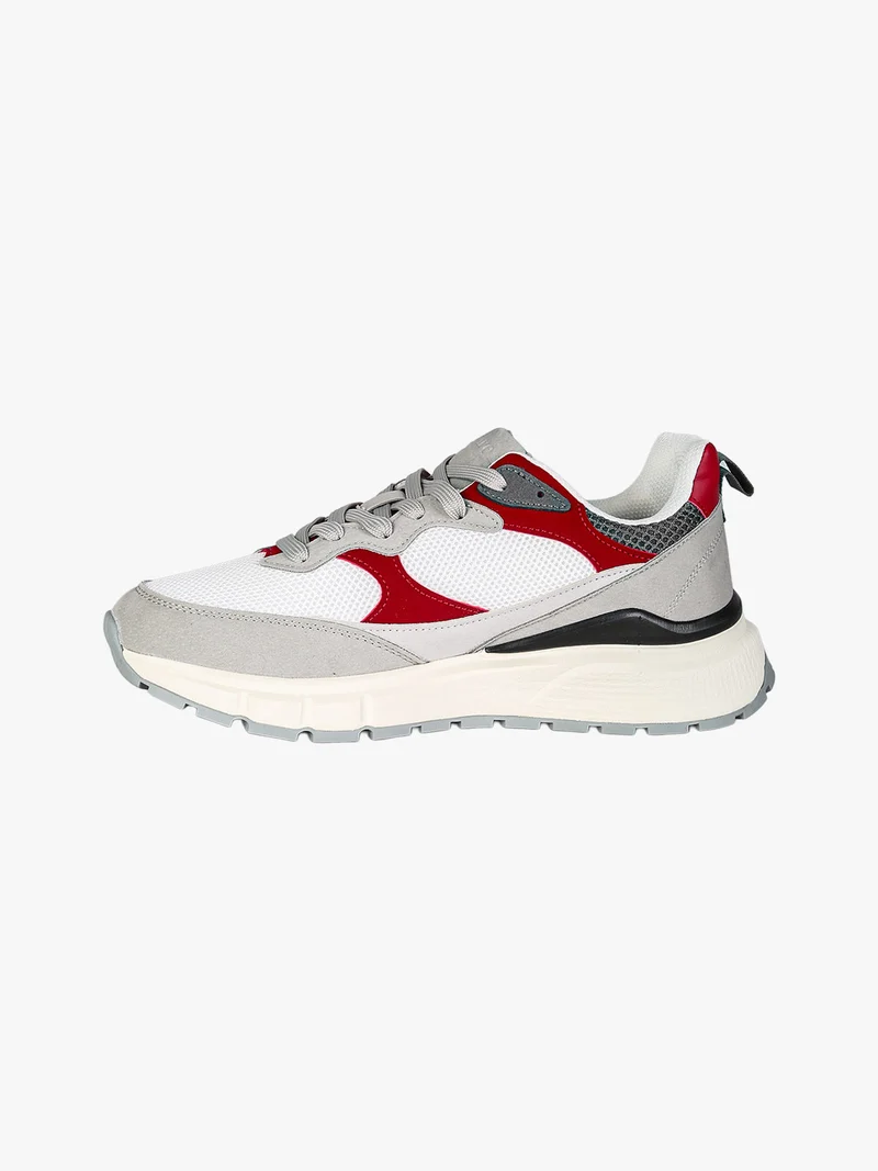 Sneakers stringate da uomo - rosso