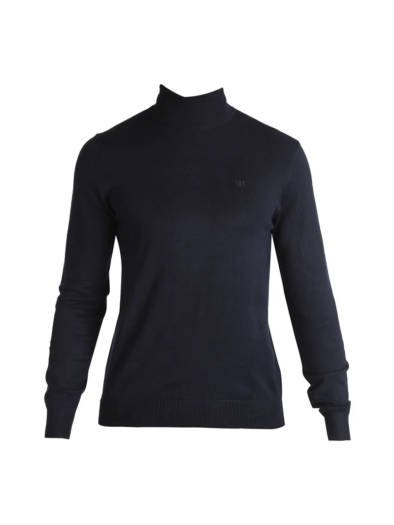 Pullover dolcevita uomo - blu scuro
