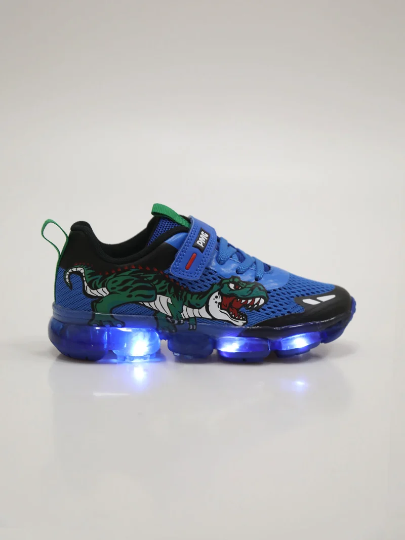 Sneakers da ragazzo con luci - bluette