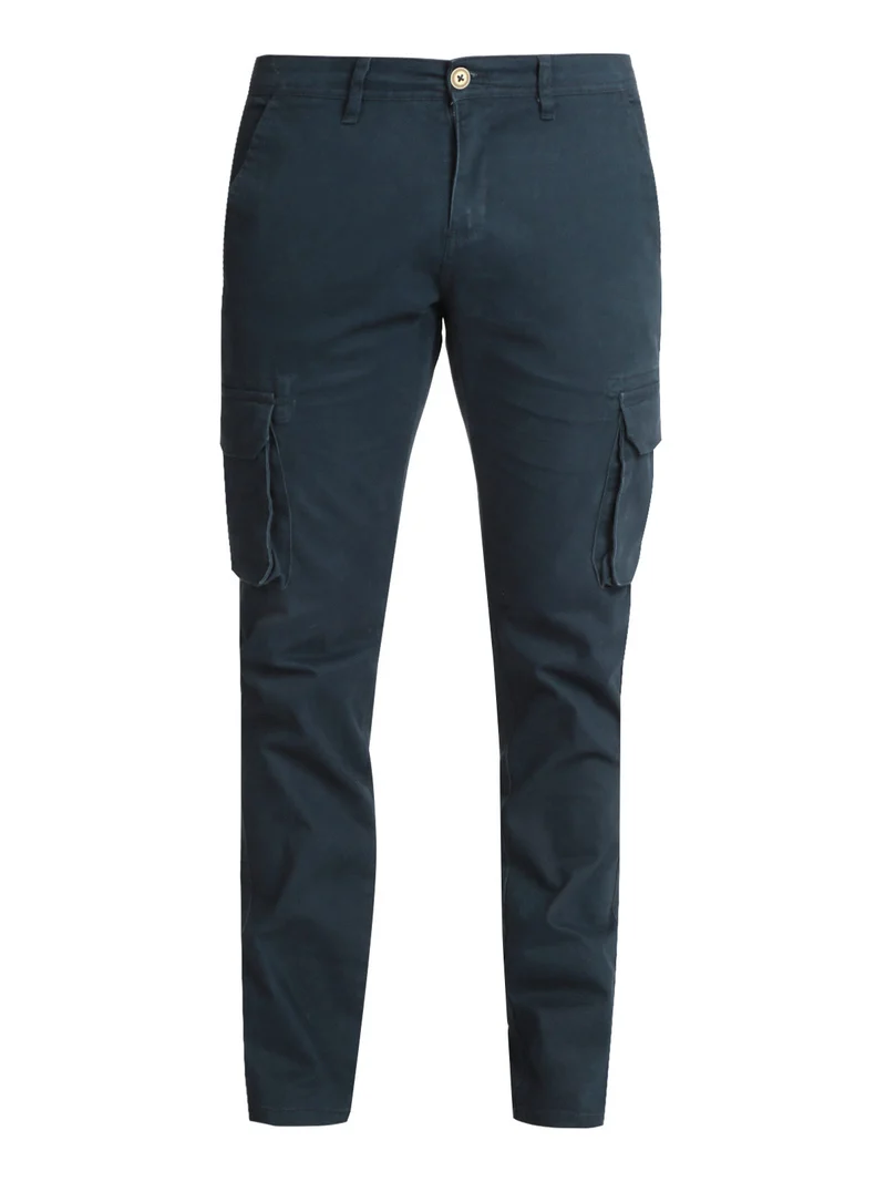 Pantaloni da uomo con tasconi - blu scuro