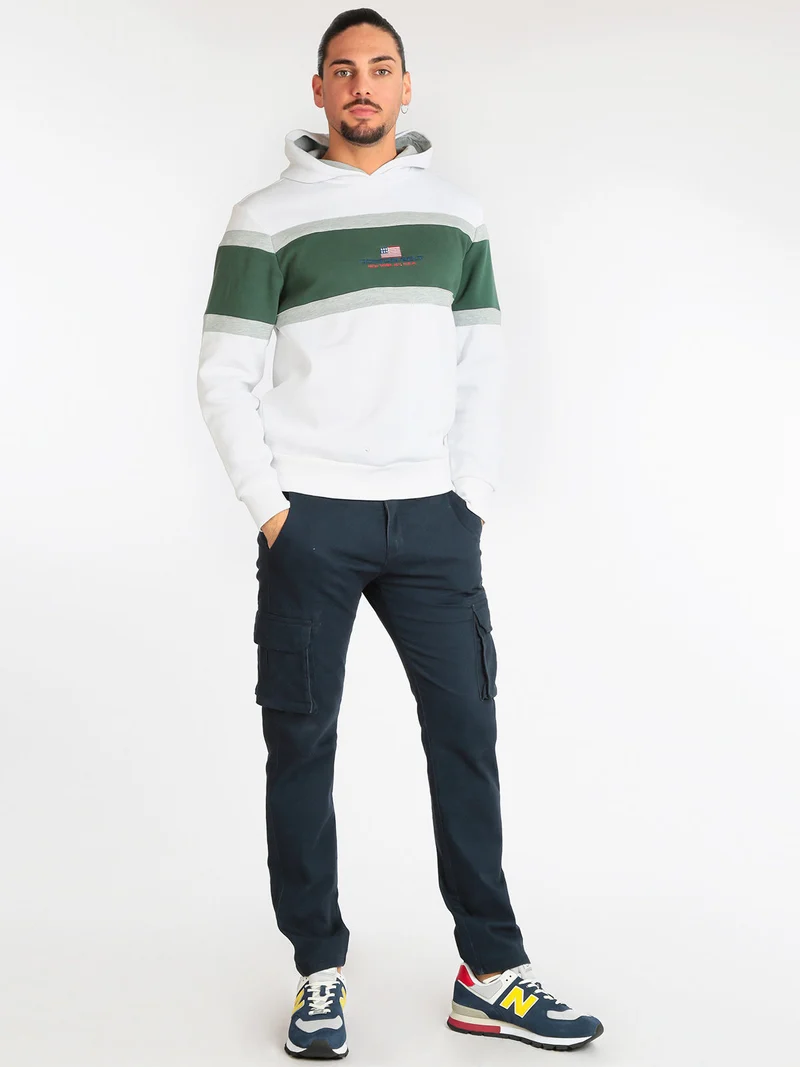 Pantaloni da uomo con tasconi - blu scuro