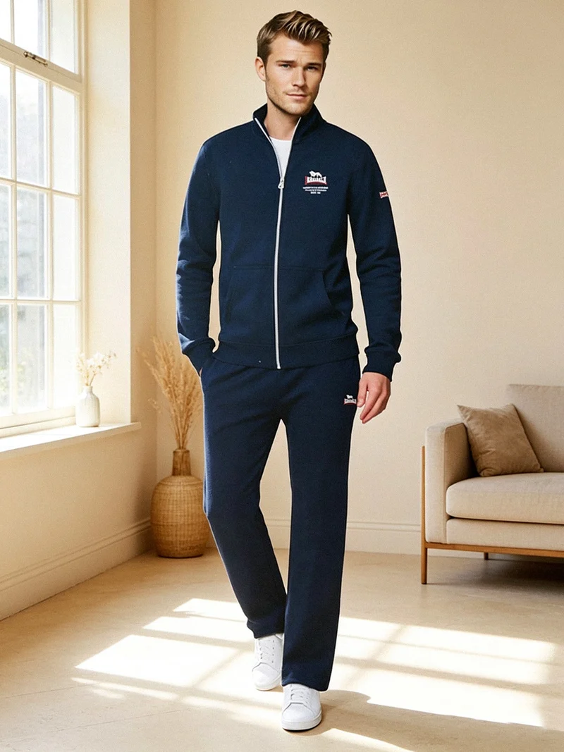 Completo tuta da uomo full zip - blu scuro